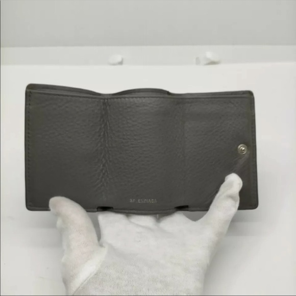 BALENCIAGA Wallet  Gray Leather - Picture 5 of 9